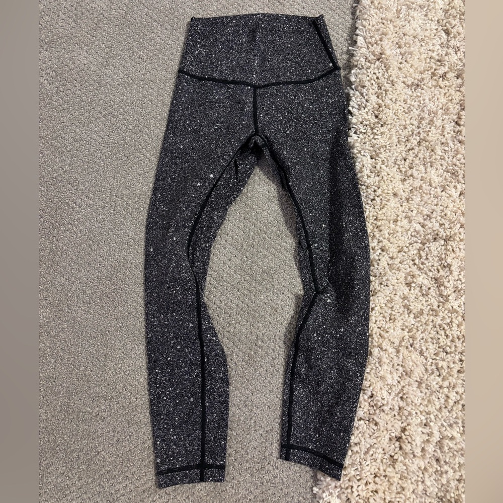 lululemon athletica Black Speckled Kids Leggings